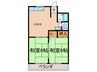 メゾン江坂 2LDKの間取り