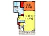 ア－トン・若江西 1LDKの間取り
