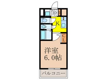 間取図 ｴｽﾘｰﾄﾞﾚｼﾞﾃﾞﾝｽ新大阪ﾌﾟﾗｲﾑ