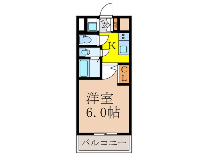 間取図 ｴｽﾘｰﾄﾞﾚｼﾞﾃﾞﾝｽ新大阪ﾌﾟﾗｲﾑ