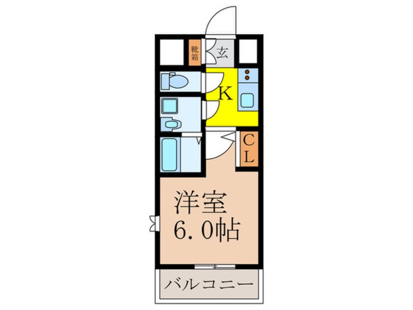 間取図 ｴｽﾘｰﾄﾞﾚｼﾞﾃﾞﾝｽ新大阪ﾌﾟﾗｲﾑ