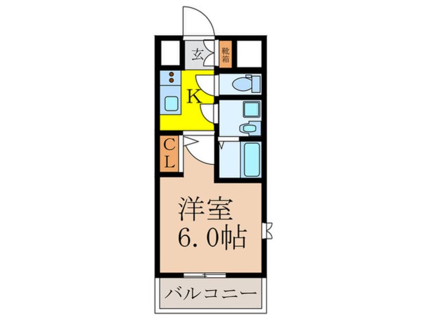 間取図 ｴｽﾘｰﾄﾞﾚｼﾞﾃﾞﾝｽ新大阪ﾌﾟﾗｲﾑ