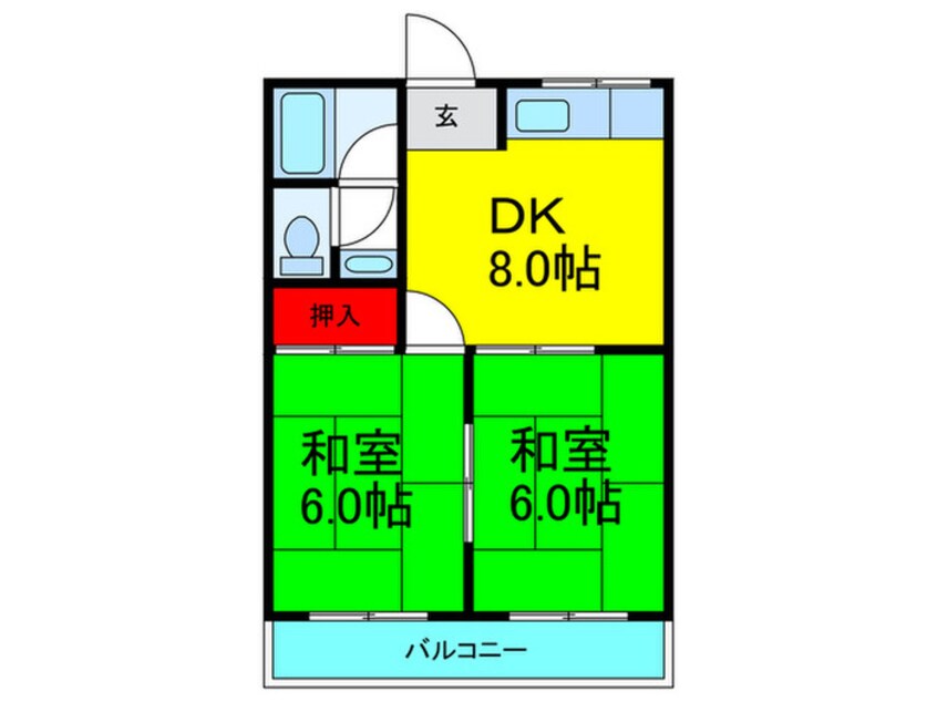 間取図 香里園山之手マンション