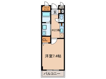 間取図 シャン・ド・フル－ル岸和田