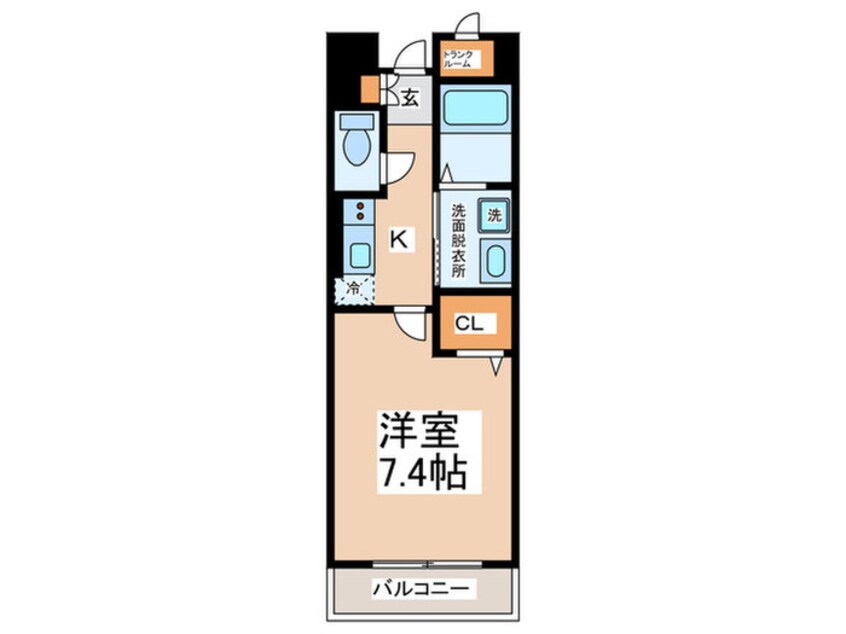 間取図 シャン・ド・フル－ル岸和田