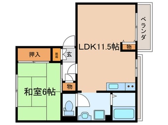 間取図 タウニィ松尾Ａ棟