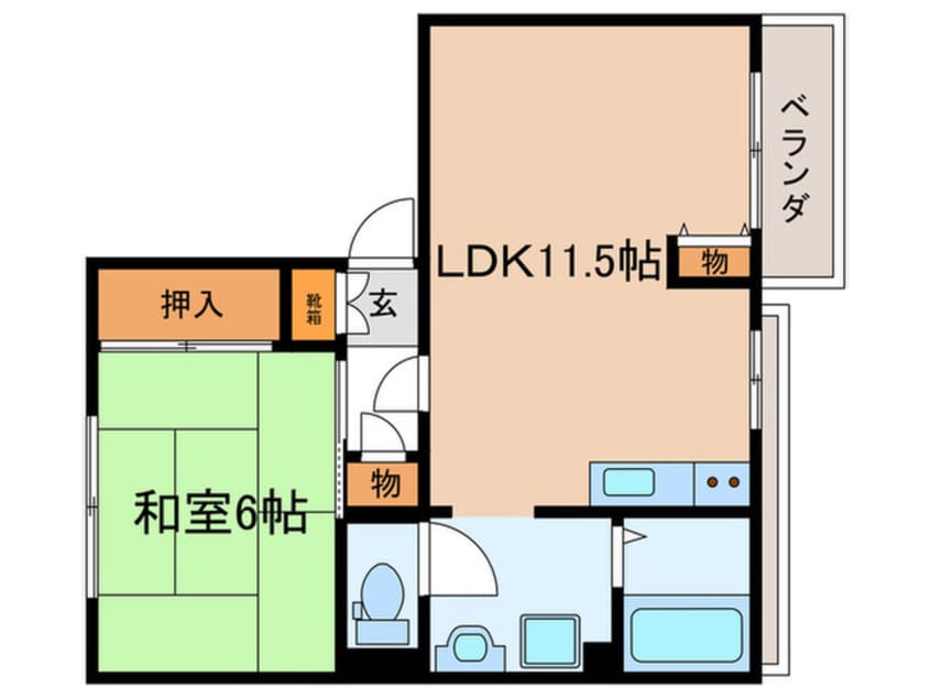 間取図 タウニィ松尾Ａ棟
