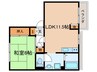 タウニィ松尾Ａ棟 1LDKの間取り