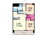 モラ－ダ 2LDKの間取り