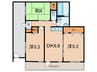 弥生マンション 3DKの間取り