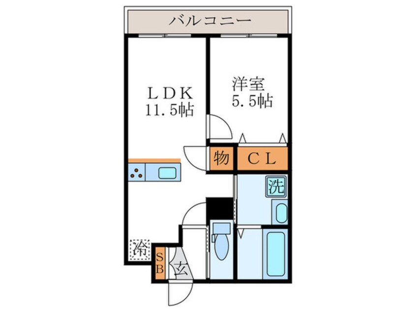 間取図 クラルテ桂川