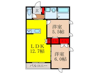 間取図 カーサデパピー