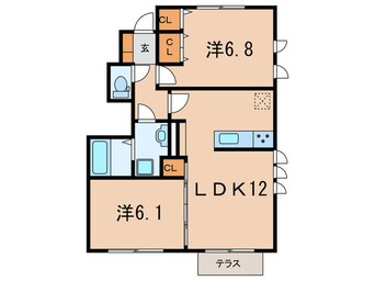 間取図 コンフォート西岡本