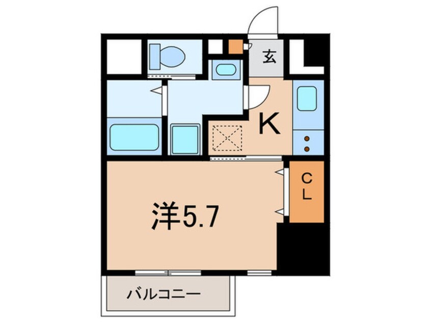 間取図 シロハイヌ尼崎中央