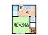 すみれマンション 1Kの間取り