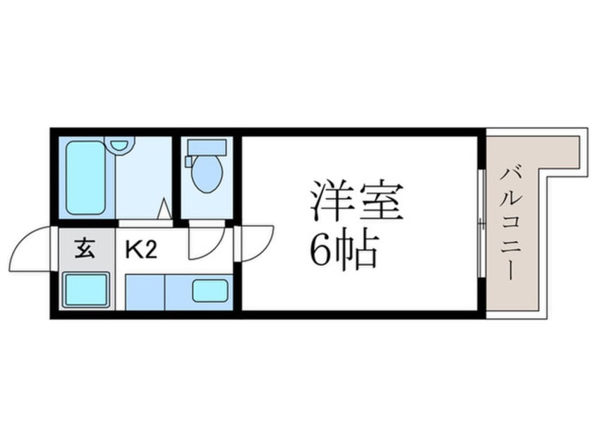 間取図 鞍馬口フラット