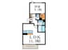 円町蒼憩舎 1LDKの間取り