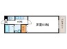 メゾンドシュ－ 1Kの間取り