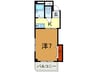 アイリス兵庫 1Kの間取り