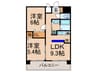 HF四条河原町レジデンス 2LDKの間取り