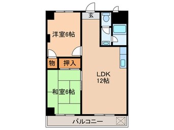 間取図 玉手山ハイツ1号館