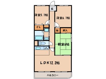 間取図 アソシア－ド高槻