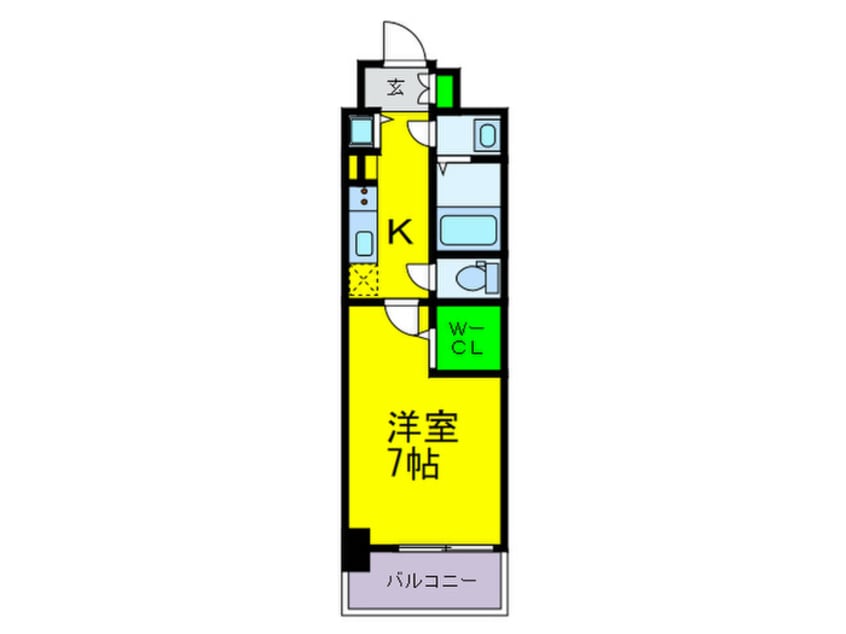 間取図 ミラージュパレス難波ｳｴｽﾄ(803)