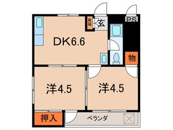 間取図 メゾン六甲高羽