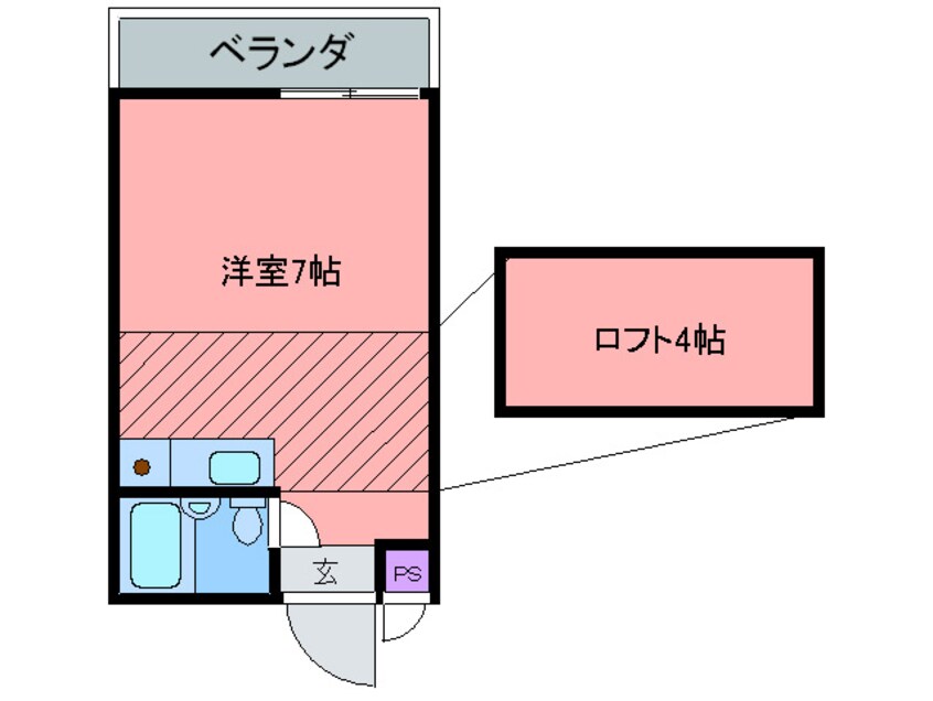 間取図 メゾンサクラ１４