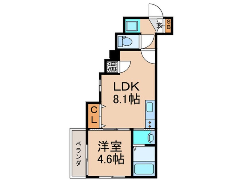 間取図 F　asecia　Kastalia