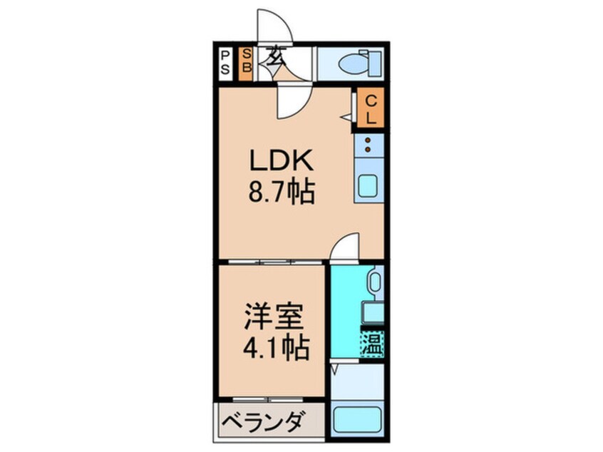 間取図 F　asecia　Kastalia