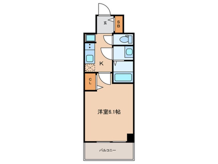 間取図 アドバンス神戸パーチェ