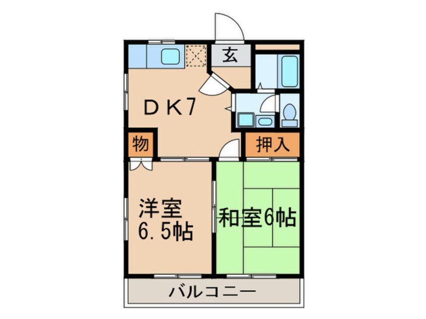 間取図 サンパレス88