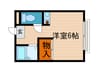 マロード三康 1Rの間取り