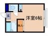 マロード三康 1Rの間取り