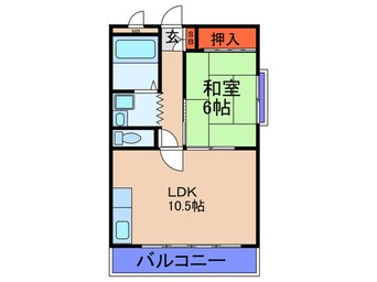 間取図 コーポ白鷺