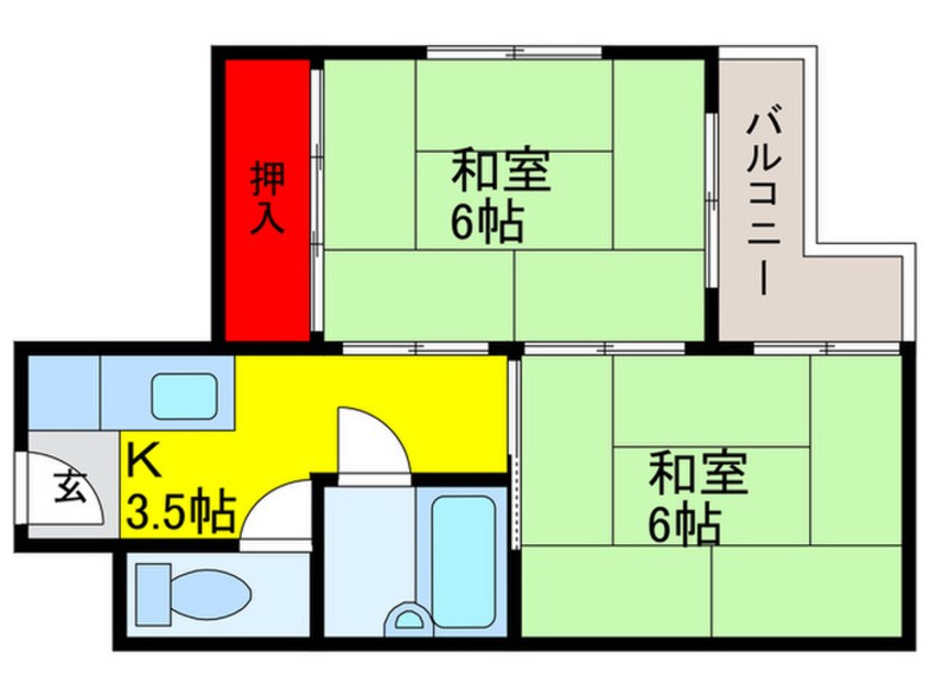 間取図 アクセルフラッツ