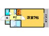 エステ－ラ 1Kの間取り