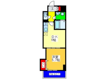 間取図 フクダ不動産上本町マンション