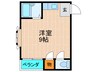 チェリッシュハウス 1Rの間取り