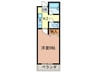 ソレーユ樽井 1Kの間取り