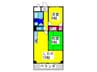 エムズ岸里 2LDKの間取り