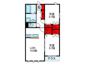 間取図 マグノリアコート