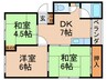 能祖ビル 3DKの間取り