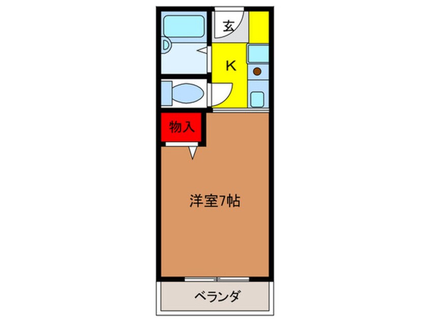 間取図 ｽﾁｭｰﾃﾞﾝﾄﾊﾟﾚｽ茨木