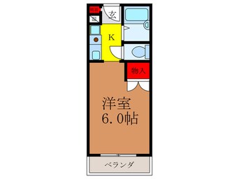 間取図 ｽﾁｭｰﾃﾞﾝﾄﾊﾟﾚｽ茨木