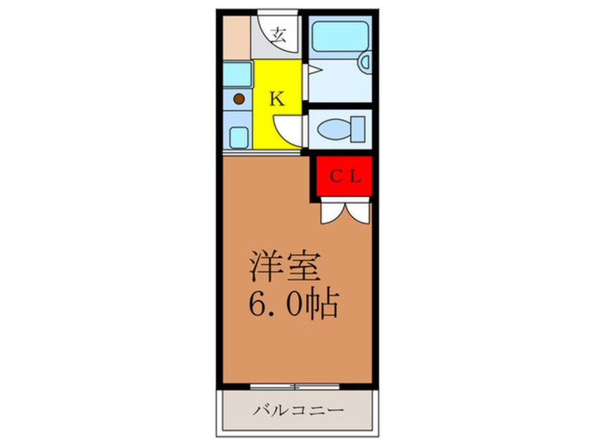 間取図 ｽﾁｭｰﾃﾞﾝﾄﾊﾟﾚｽ茨木