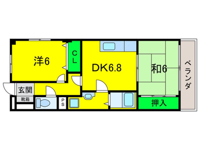 間取図 グランディール東山