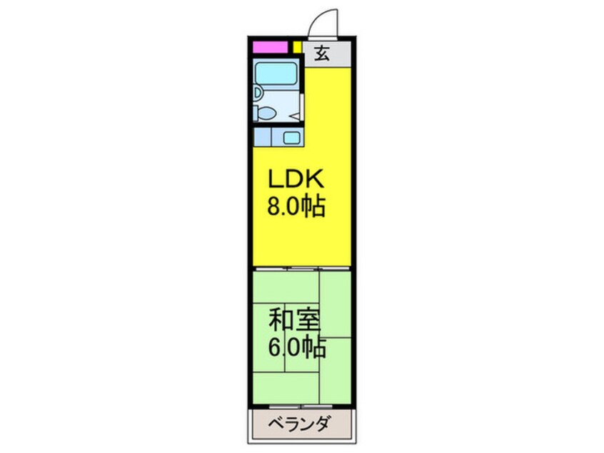 間取図 ロイヤル牧野ビル