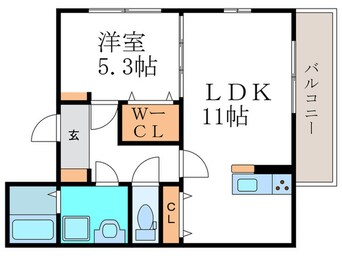 間取図 リベルタ尾花川